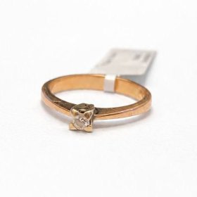 Gredzens ar briljantu (0.1 ct) 6140-0661