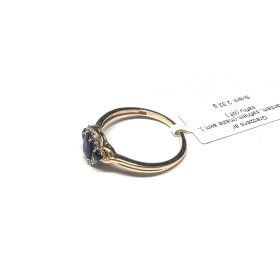 Gredzens ar dimantiem (0.14 ct) un safīriem (0.75 ct) 19g6-1461