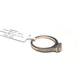 Gredzens ar briljantu (0.08 ct)  un dimatiem (0.17 ct) 2260-5453