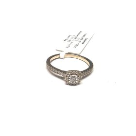 Gredzens ar briljantu (0.08 ct)  un dimatiem (0.17 ct) 2260-5453