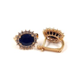 Auskari ar safīriem (dif.) (1.85ct) 14490-0961