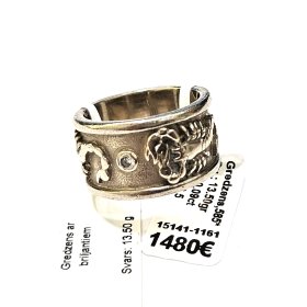 Gredzens ar briljantiem (0.09 ct) 15141-1161