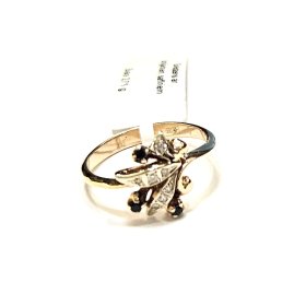 Gredzens ar briljantiem (0.07 ct), safīri (0.06 ct) 1514g1-1161