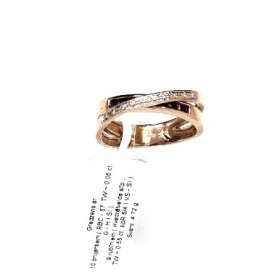 Gredzens ar briljantiem (0.06 ct) un rubīniem (0.55 ct)  6510-3461