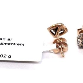 Auskari ar briljantiem (0.18 ct) 3122-3463