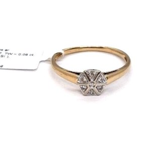 Gredzens ar briljantiem (0.09 ct) 13530-3451