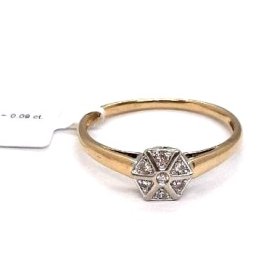 Gredzens ar briljantiem (0.09 ct) 13530-3451