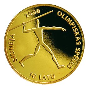 Latvijas zelta monēta Olimpiskās spēles Sydney 2000