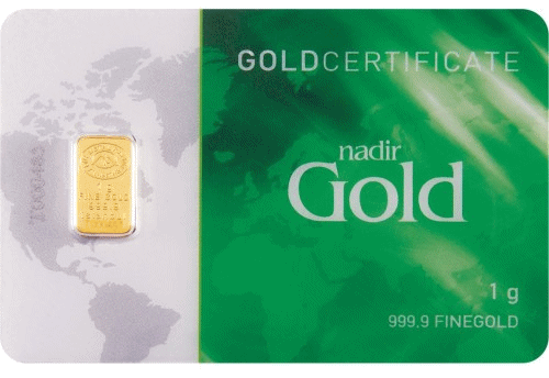Zelta stienis Nadir Gold 1 g. (617g2-8361)