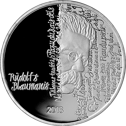 Latvijas sudraba monēta Rūdolfs Blaumanis