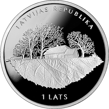 Latvijas sudraba monēta Rūdolfs Blaumanis