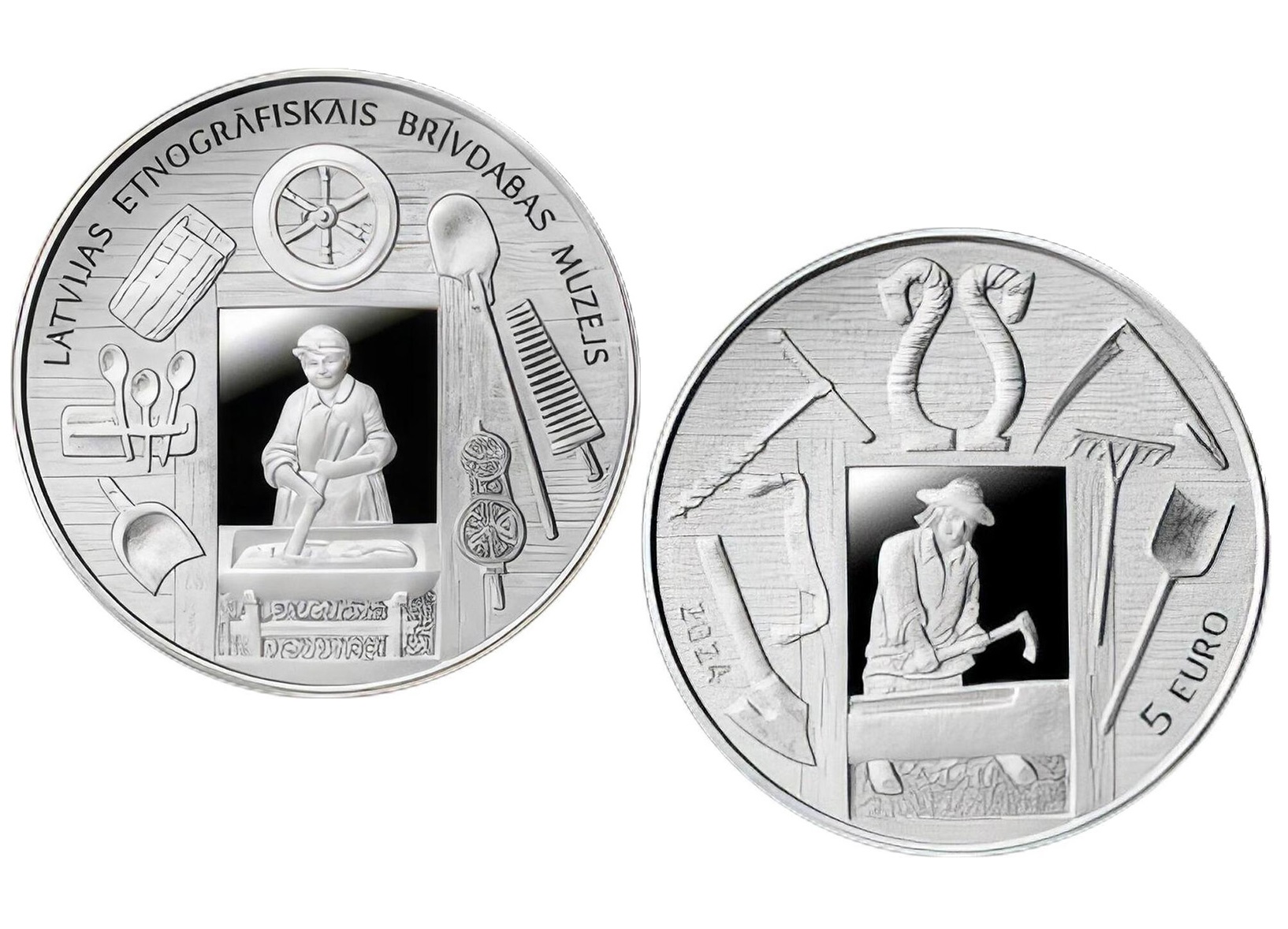 Latvijas sudraba monēta Pāri laikiem