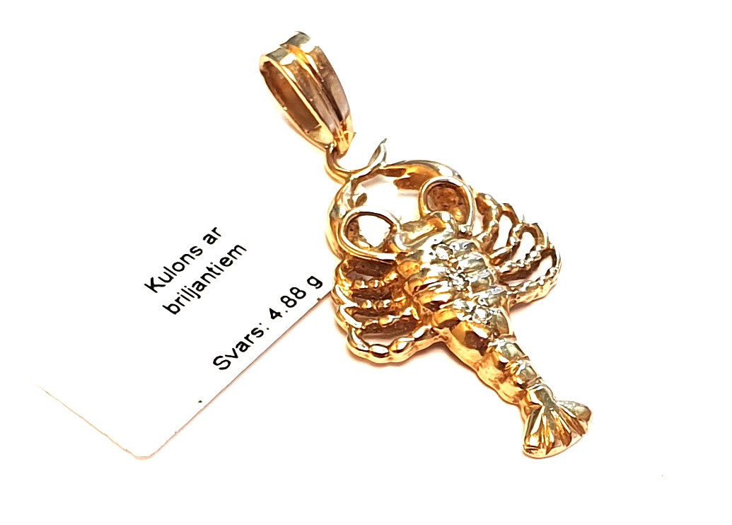 Kulons ar briljantiem (0.03 ct)  2470-0651