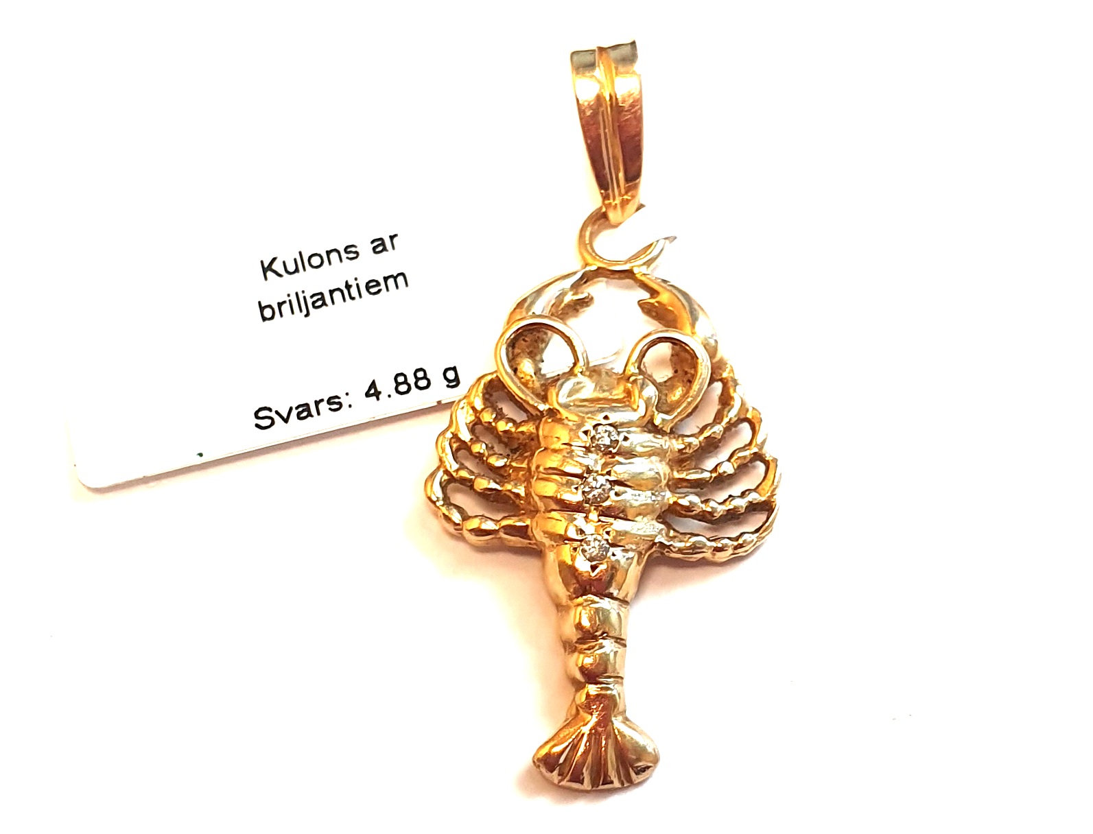 Kulons ar briljantiem (0.03 ct)  2470-0651
