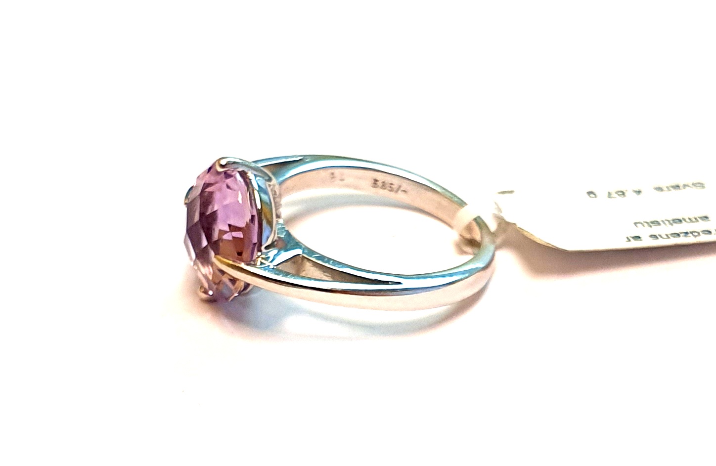 Gredzens ar ametistu  2202-0653