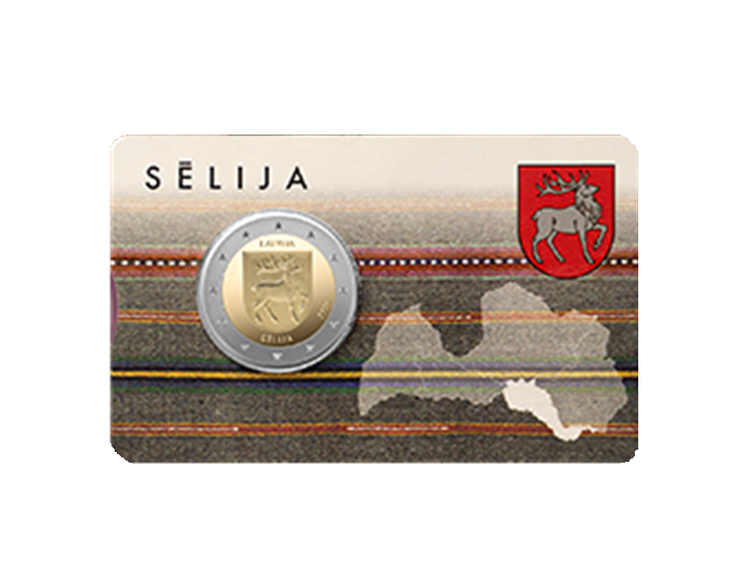 Latvijas piemiņas monēta 2 eiro Sēlija 2025