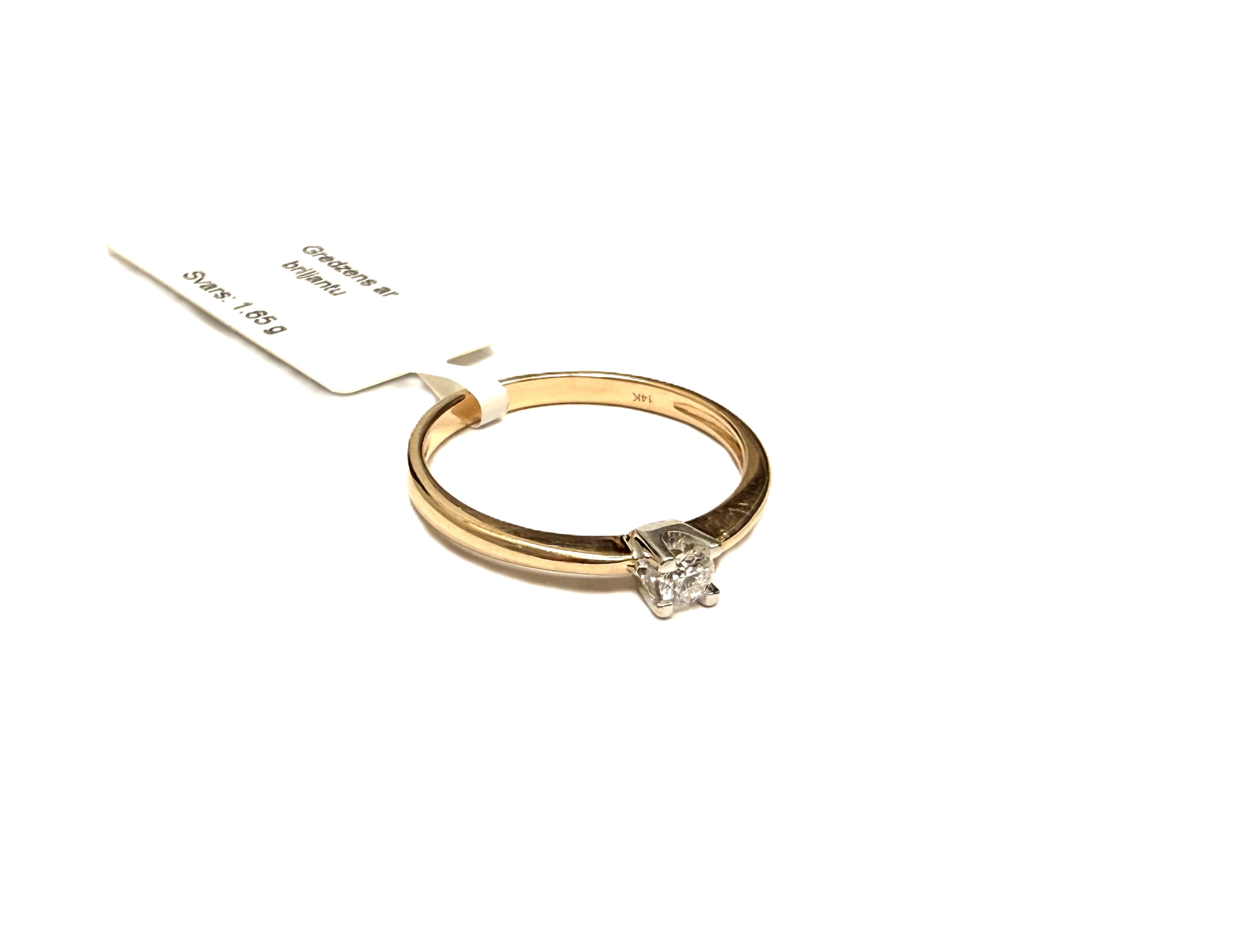 Gredzens ar briljantu (0.10 ct) 3211-5253