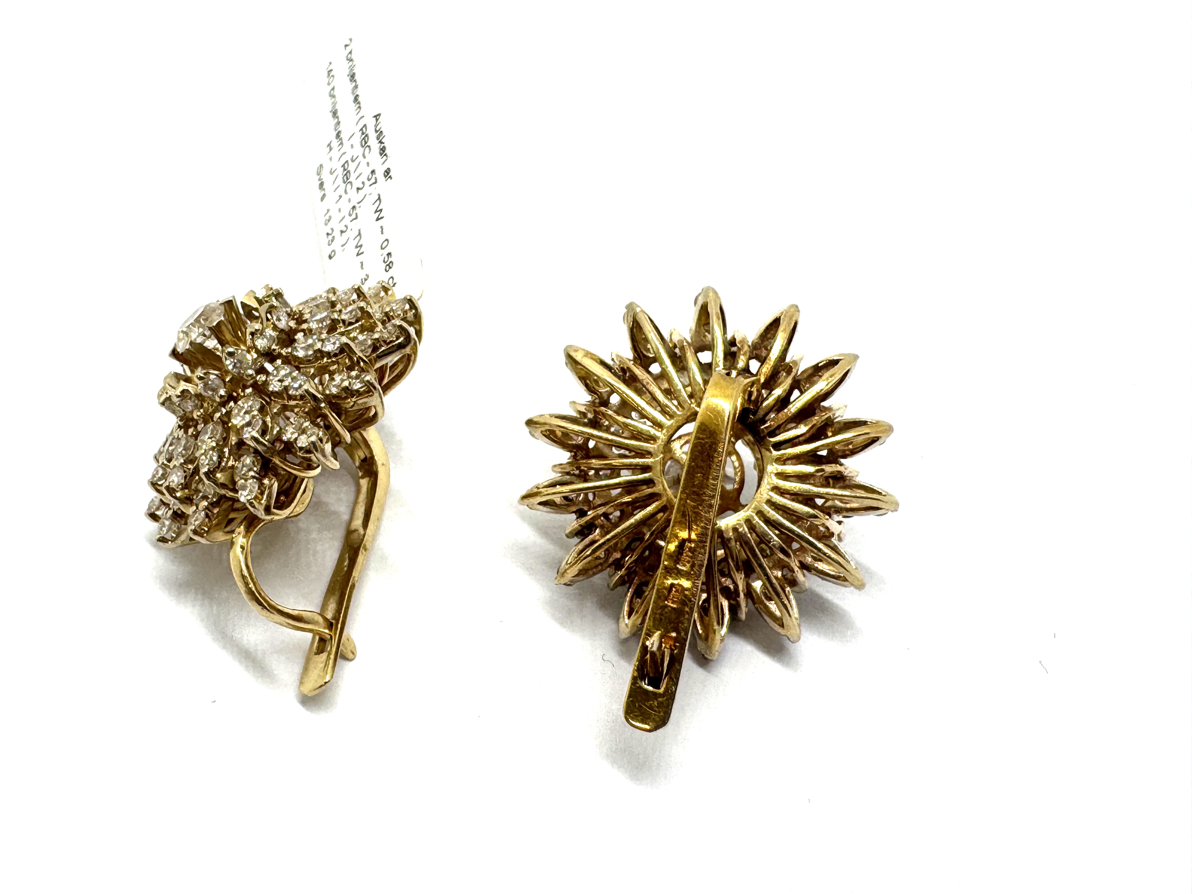 Auskari ar briljantiem  (3.78 ct) , 3220-4653  Rezervēts līdz 25.12.2025