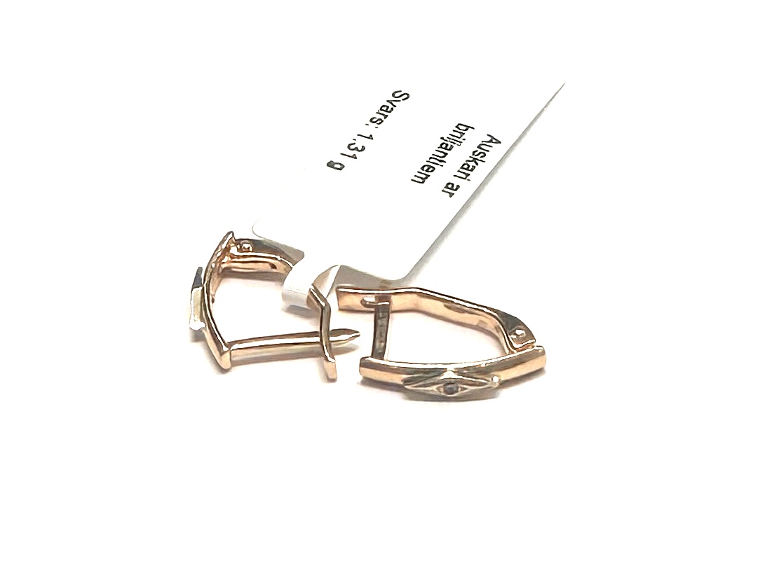 Auskari ar briljantiem (0.01ct) 6290-0753