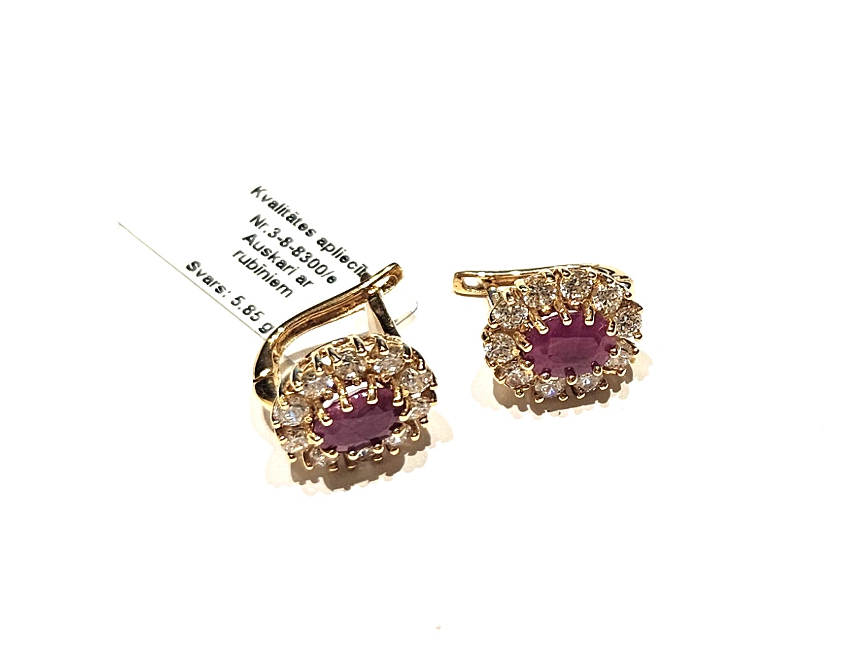 Auskari ar rubīniem (2.2 ct) 5031-1153