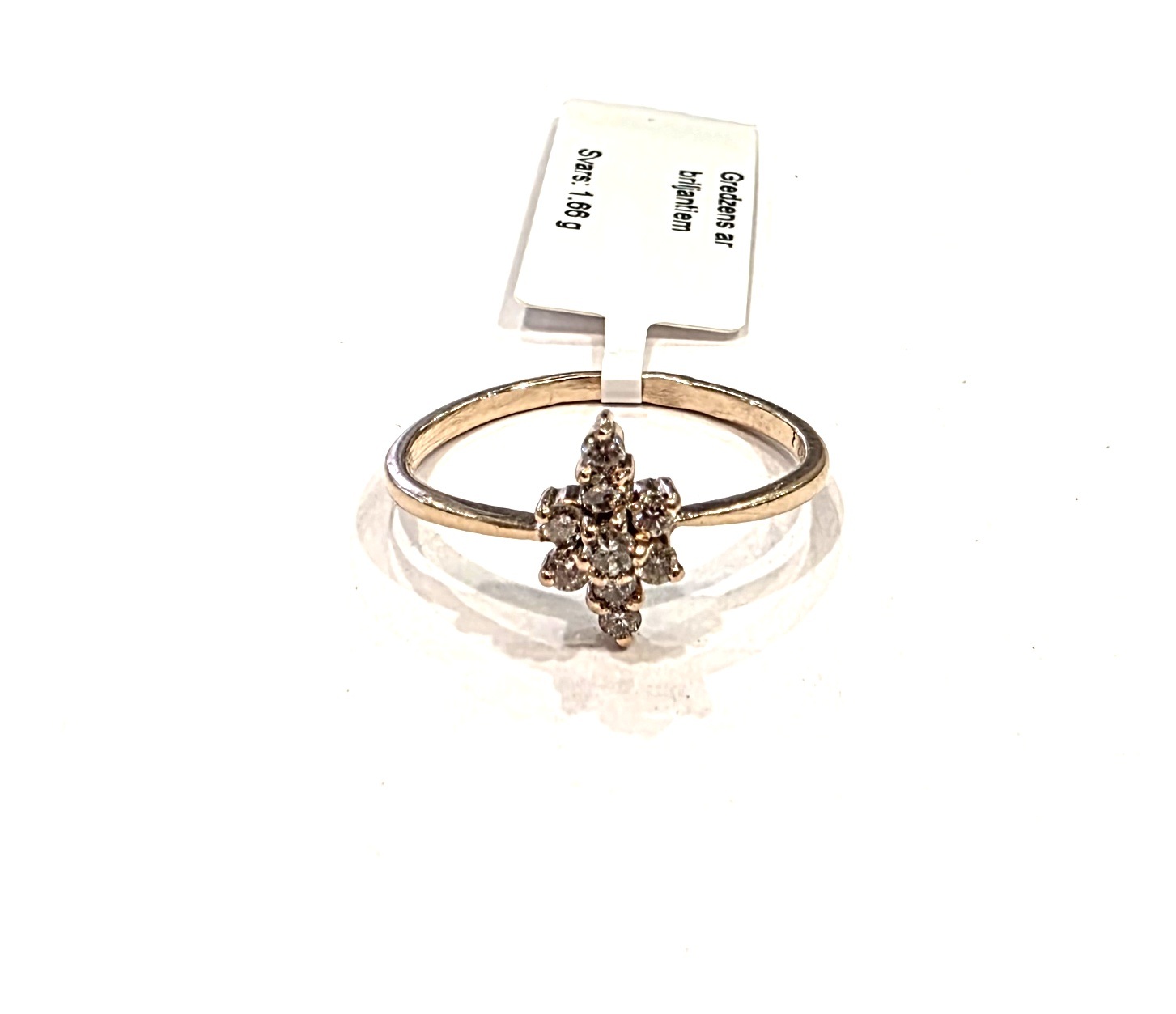 Gredzens ar briljantiem (0.12 ct)  6420-1451