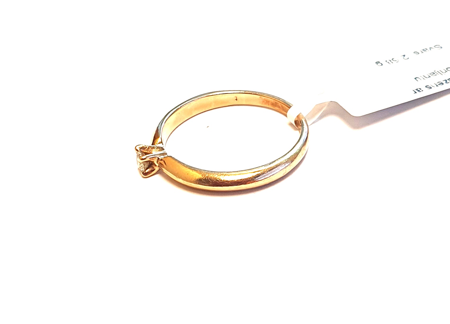 Gredzens ar briljantu (0.15 ct)  2590-0653