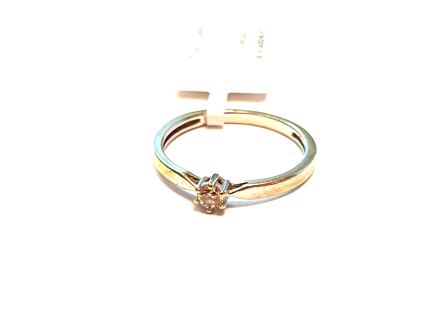 Gredzens ar briljantu (0.15 ct)  10610-0651