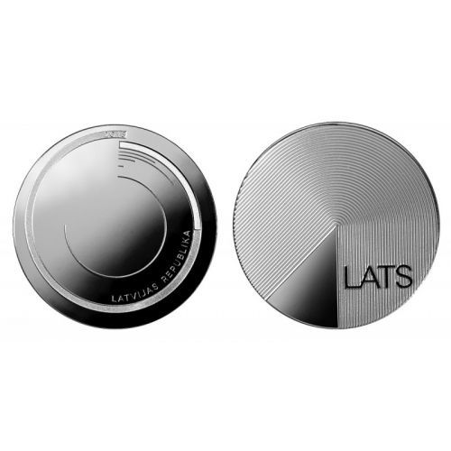 Latvijas sudraba monēta Lats 2013.gads