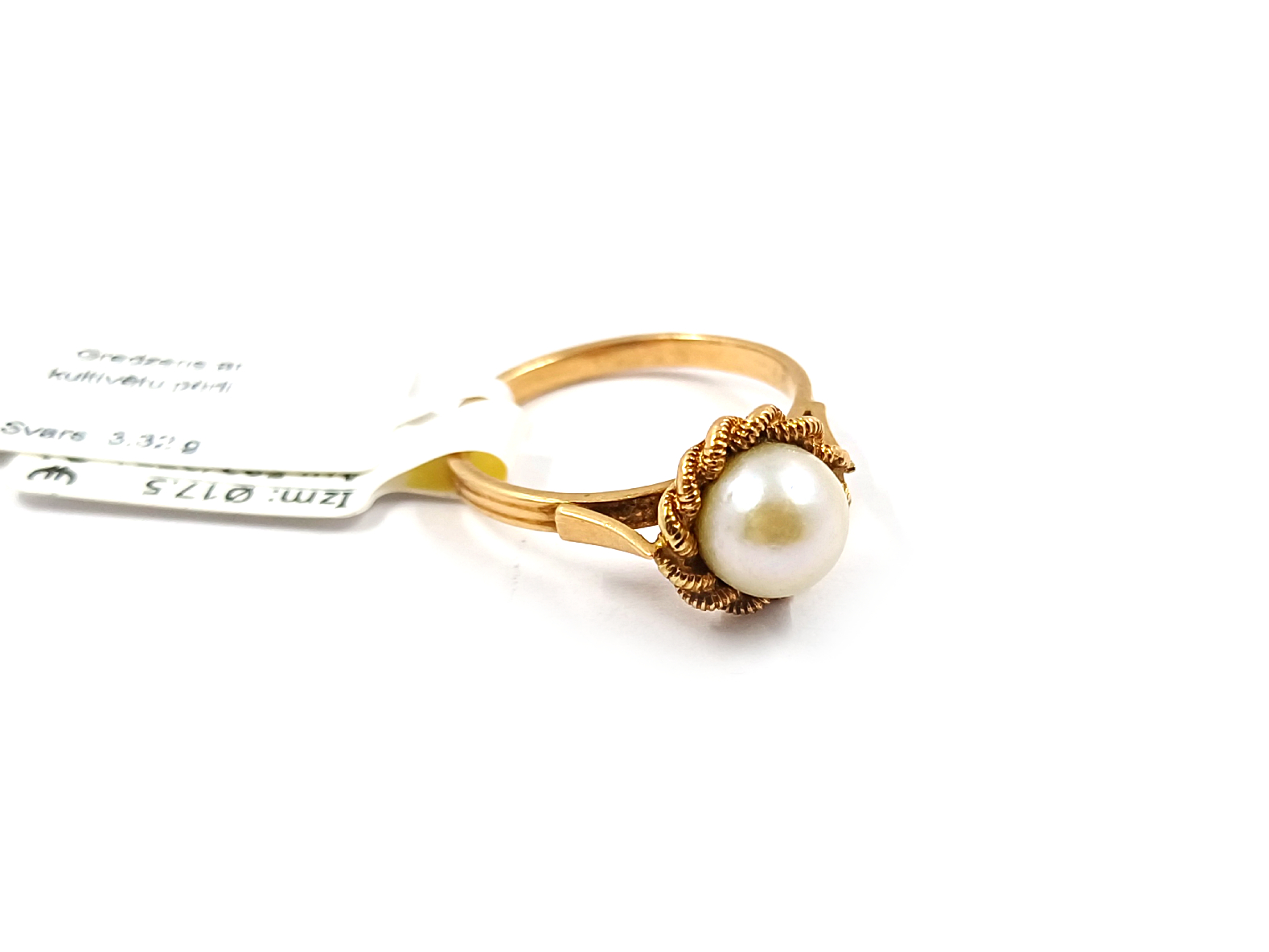 Gredzens ar kultivētu pērli 1183g8-0851