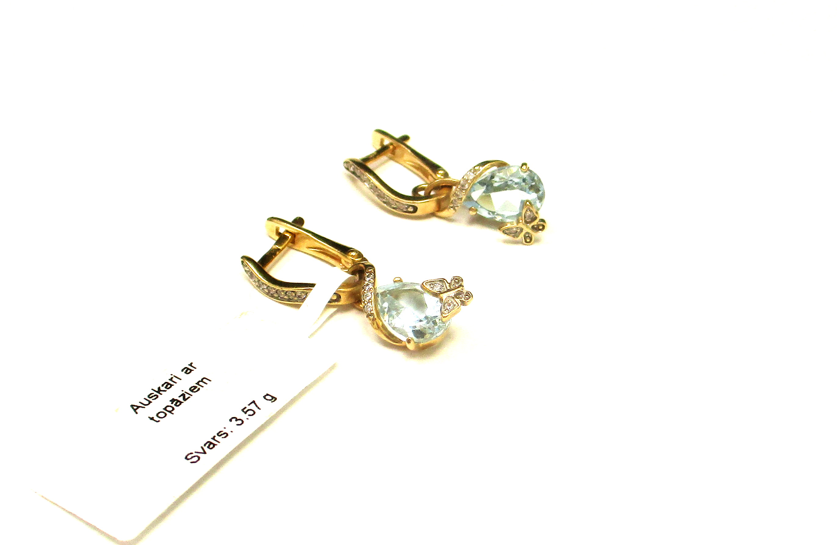 Auskari ar topāziem 320-1453