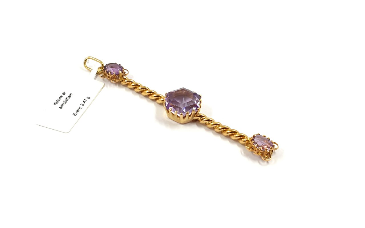 Kulons ar ametistiem 162-0963