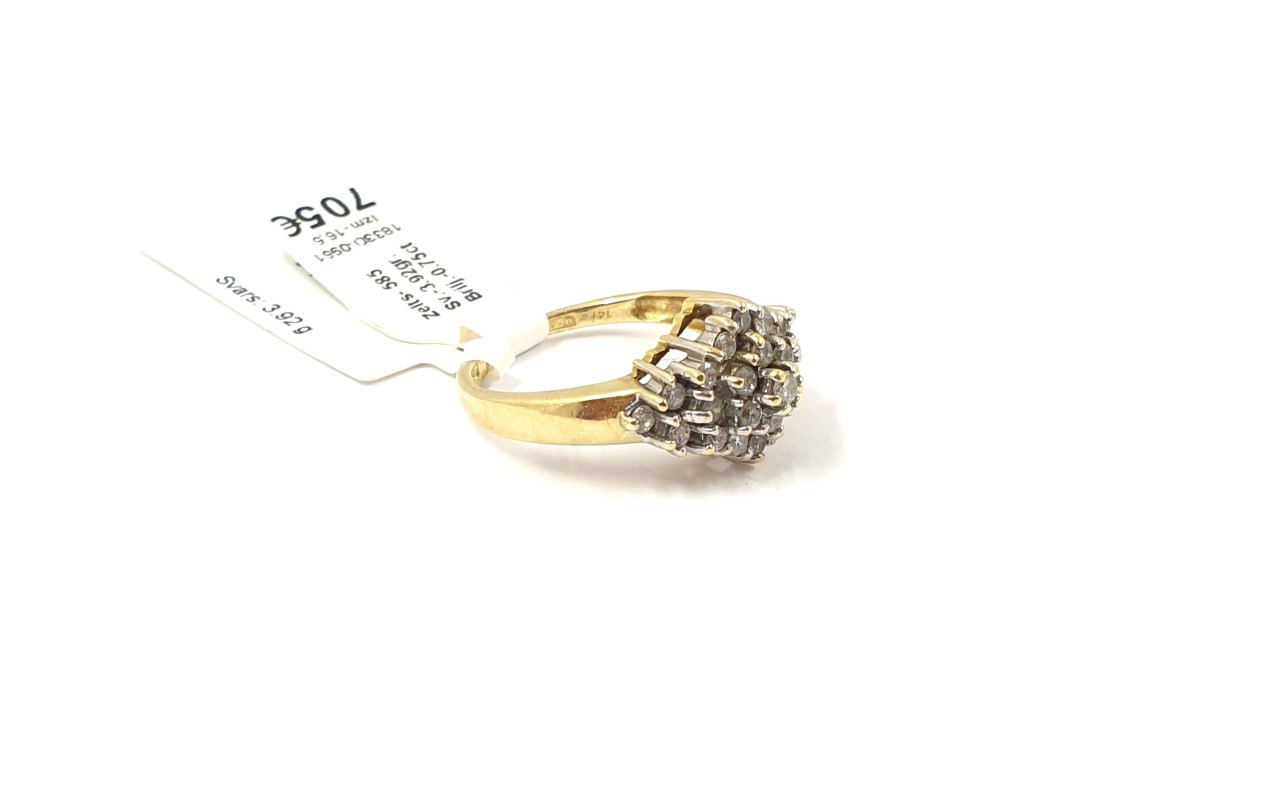 Gredzens ar briljantiem (0.75ct) 18330-0951