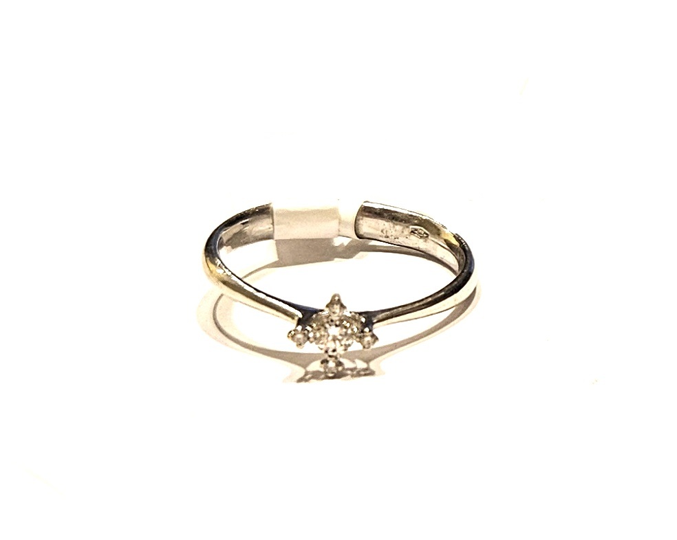 Gredzens ar briljantiem (0.11 ct) 31671-0731