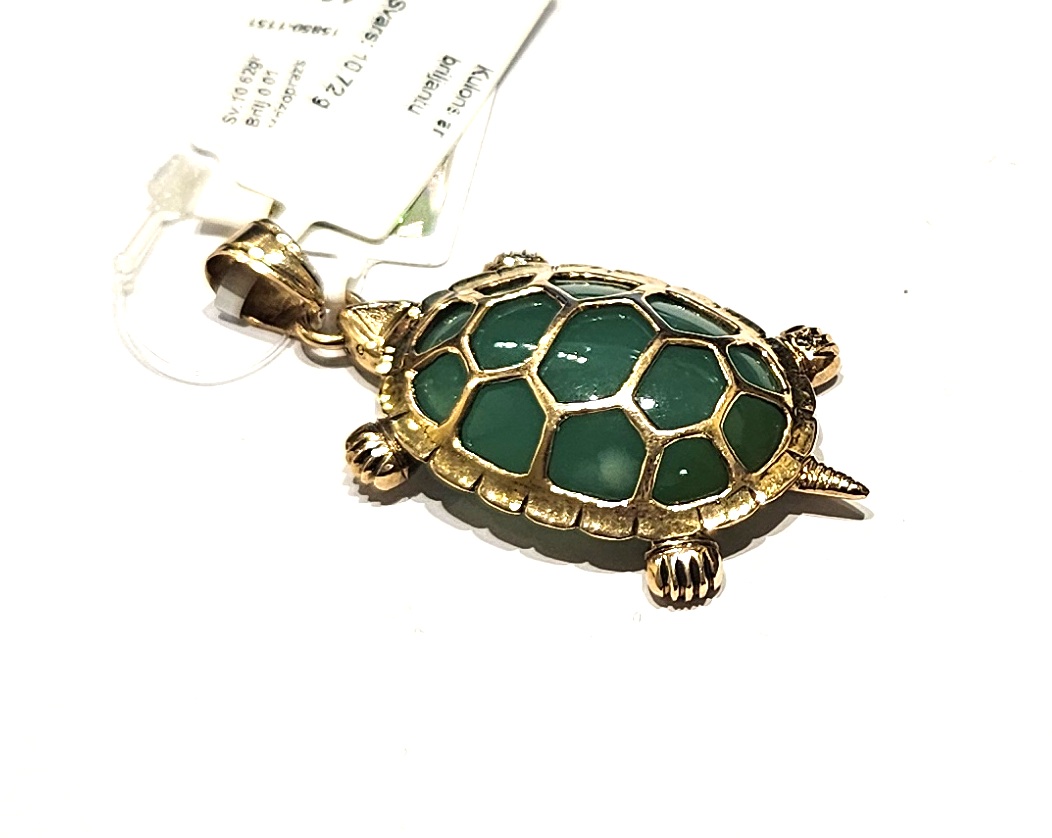 Kulons ar briljantu (0.01 ct), hrizoprazu 15850-1151