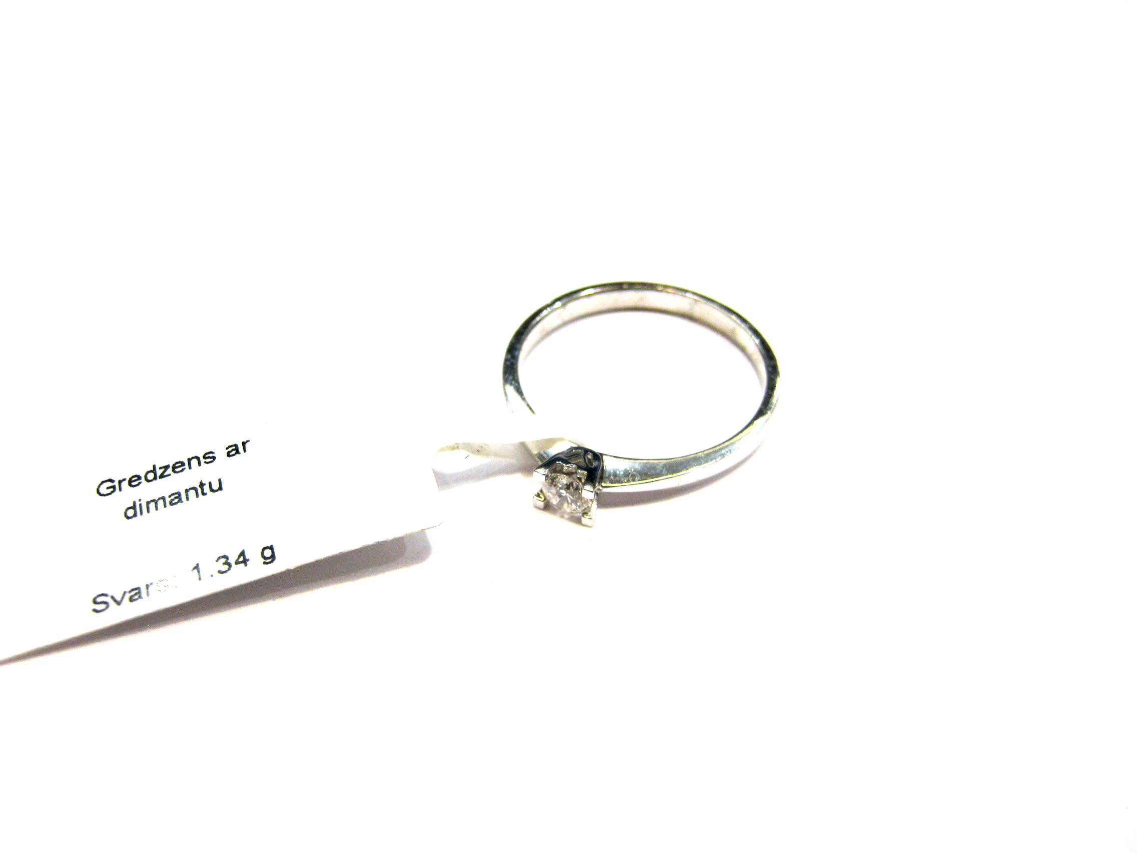 Gredzens ar briljantu (0.11 ct)  3833-0943