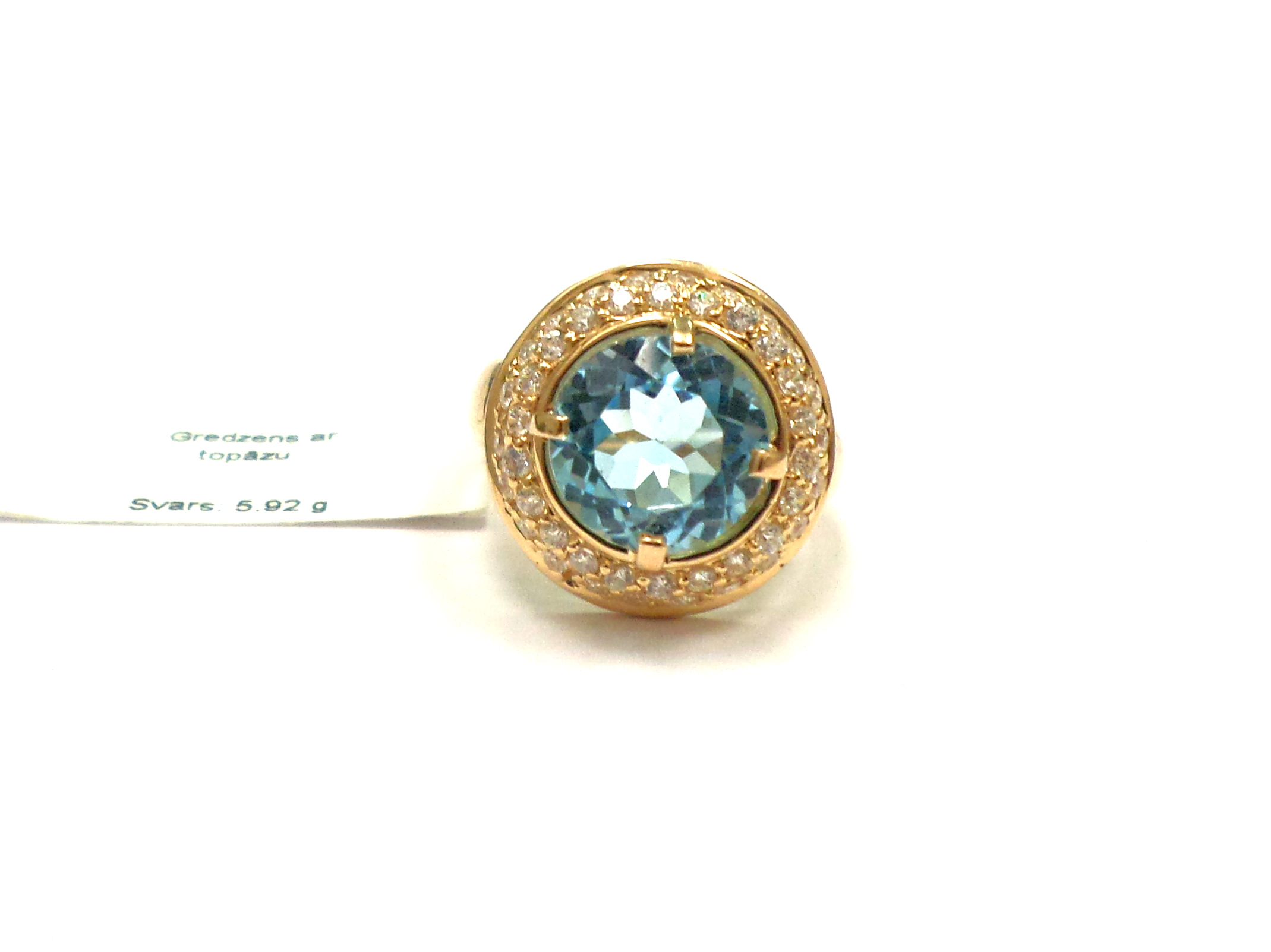 Gredzens ar topāzu  4360-3041