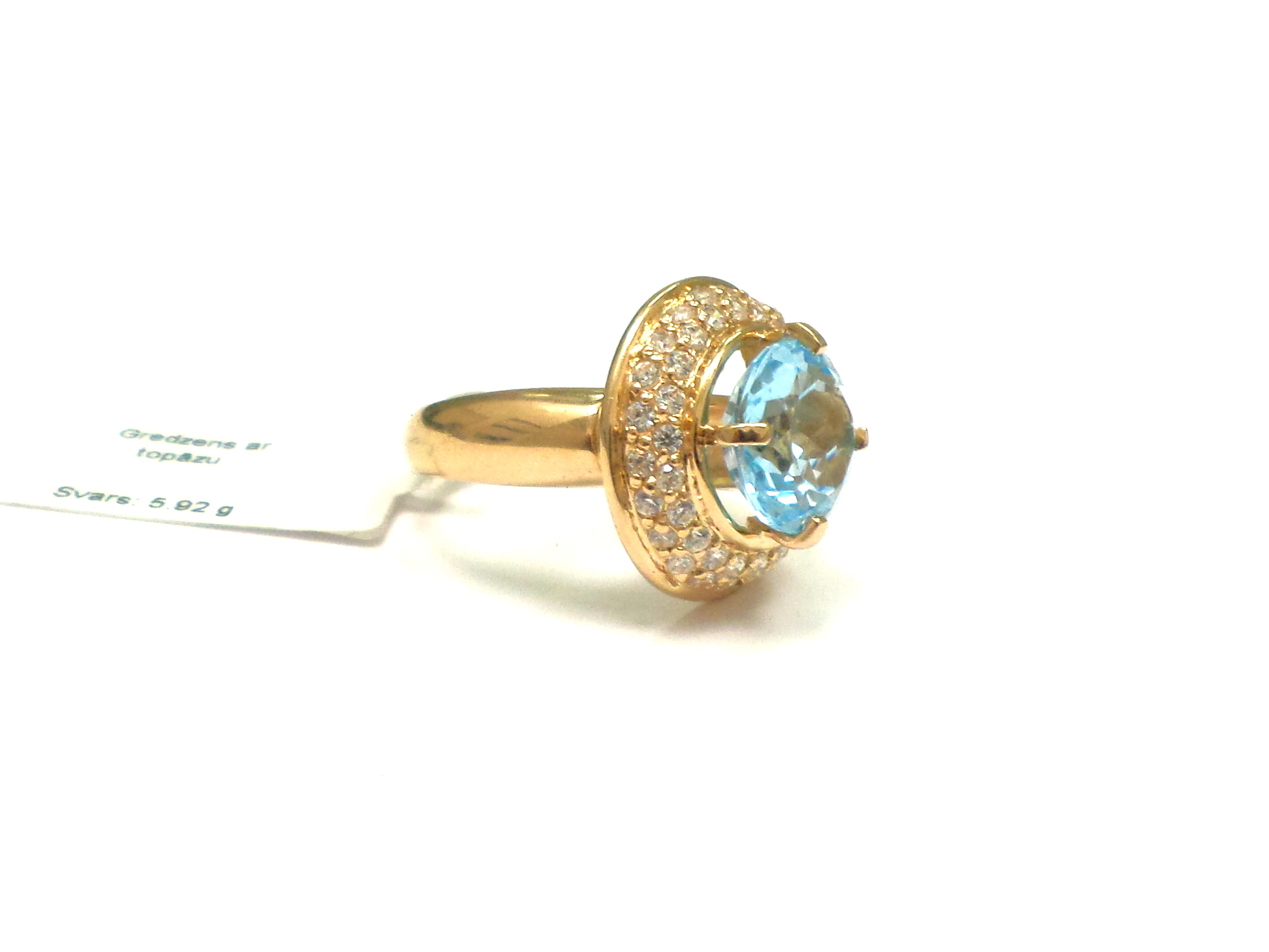 Gredzens ar topāzu  4360-3041