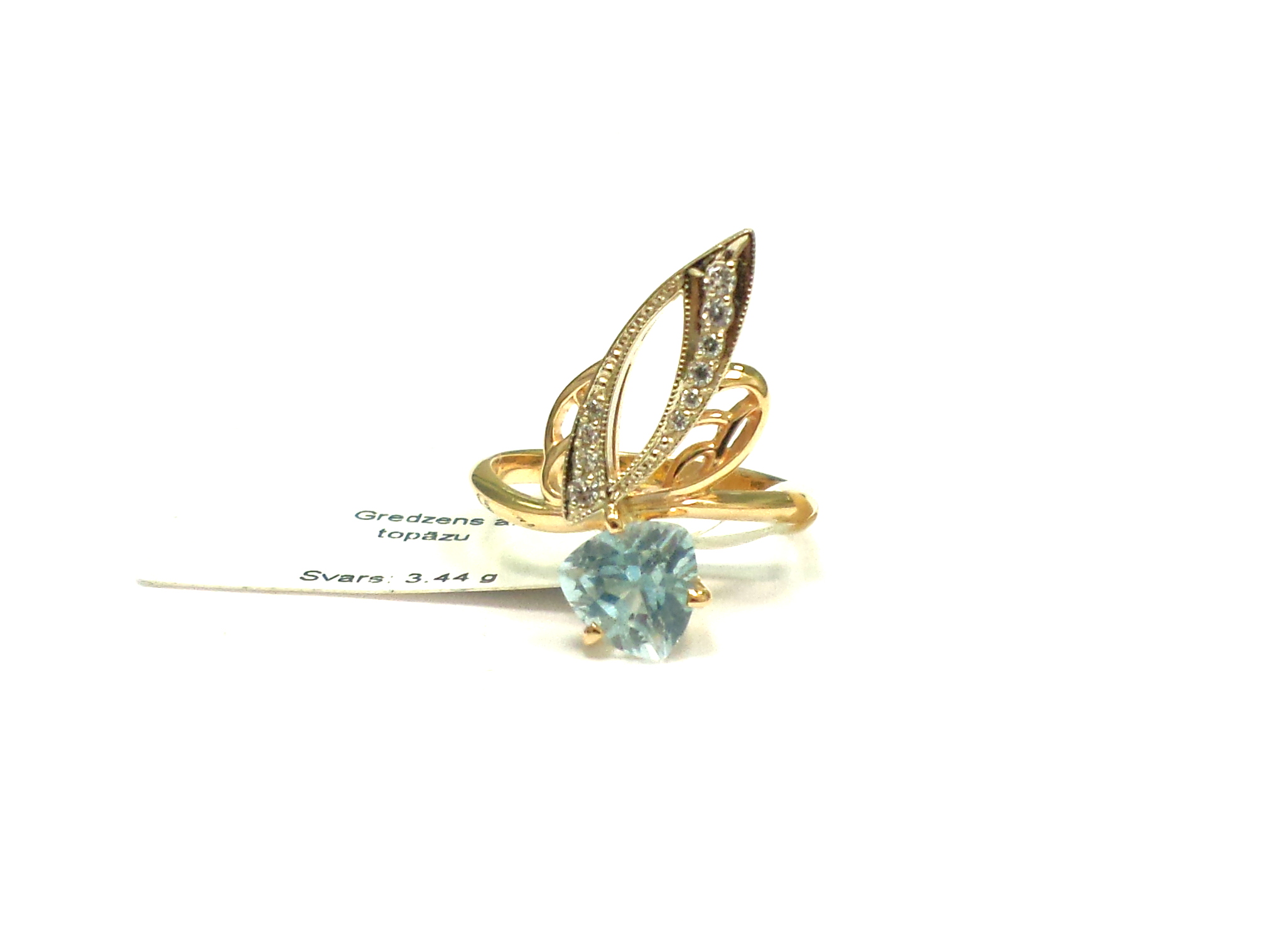 Gredzens  ar topāzu 1961-0943