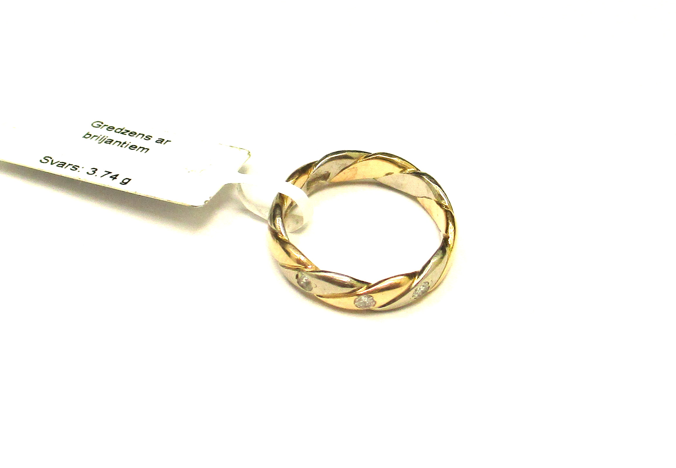 Gredzens ar briljantiem (0.12 ct) 26060-0541