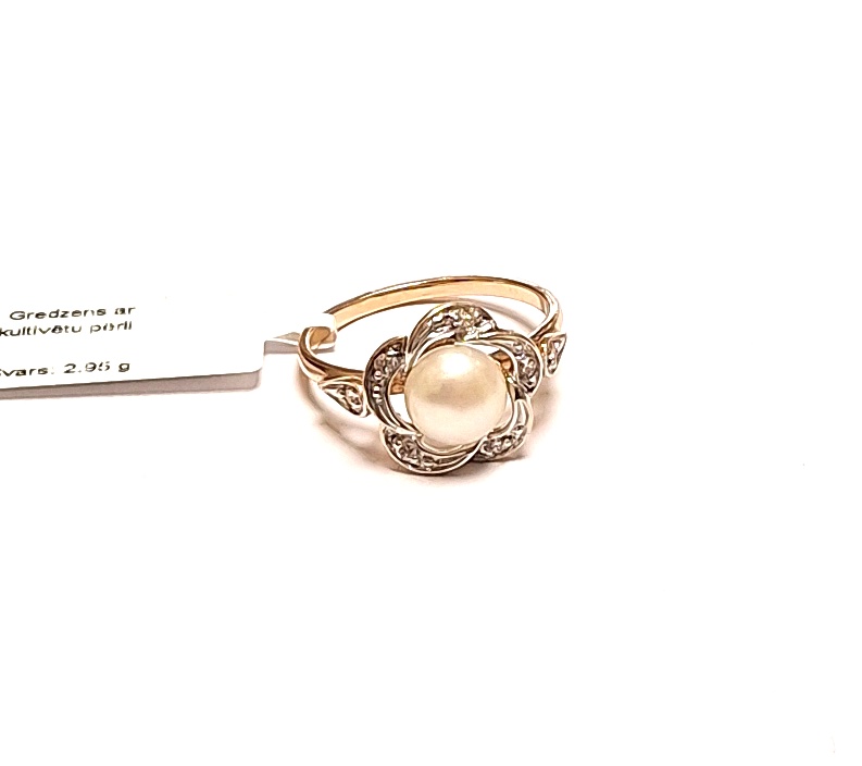 Gredzens ar kultivētu pērli 5840-0851