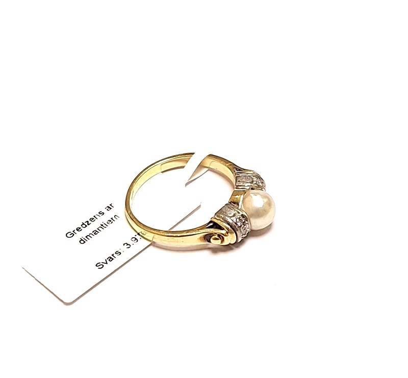 Gredzens ar dimantiem (0.06 ct.) 2640-3053