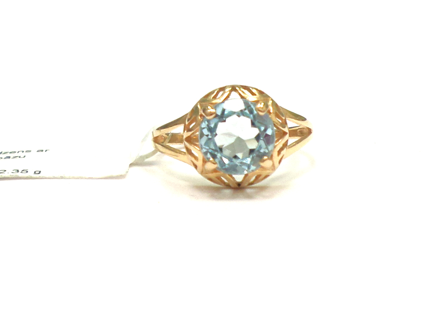 Gredzens ar topāzu 16580-4631