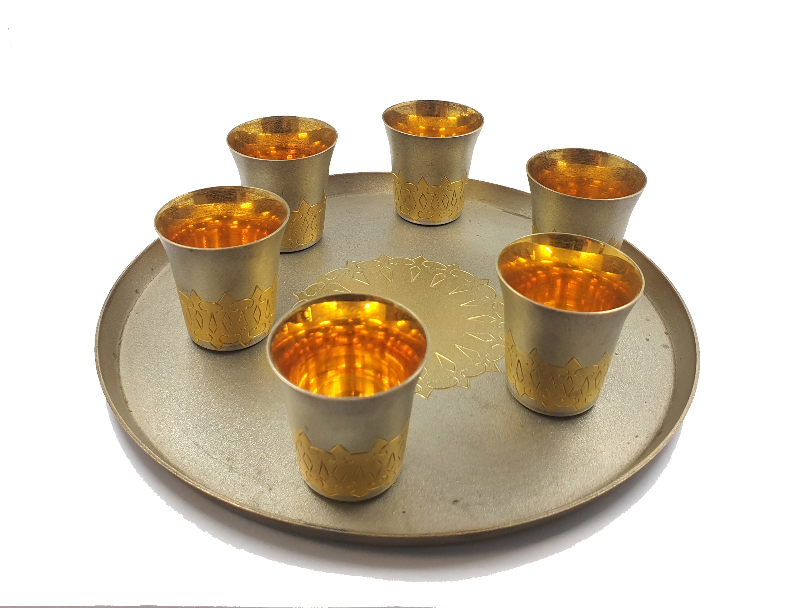 Sudraba glāzīšu komplekts ar paplāti 6491-1253