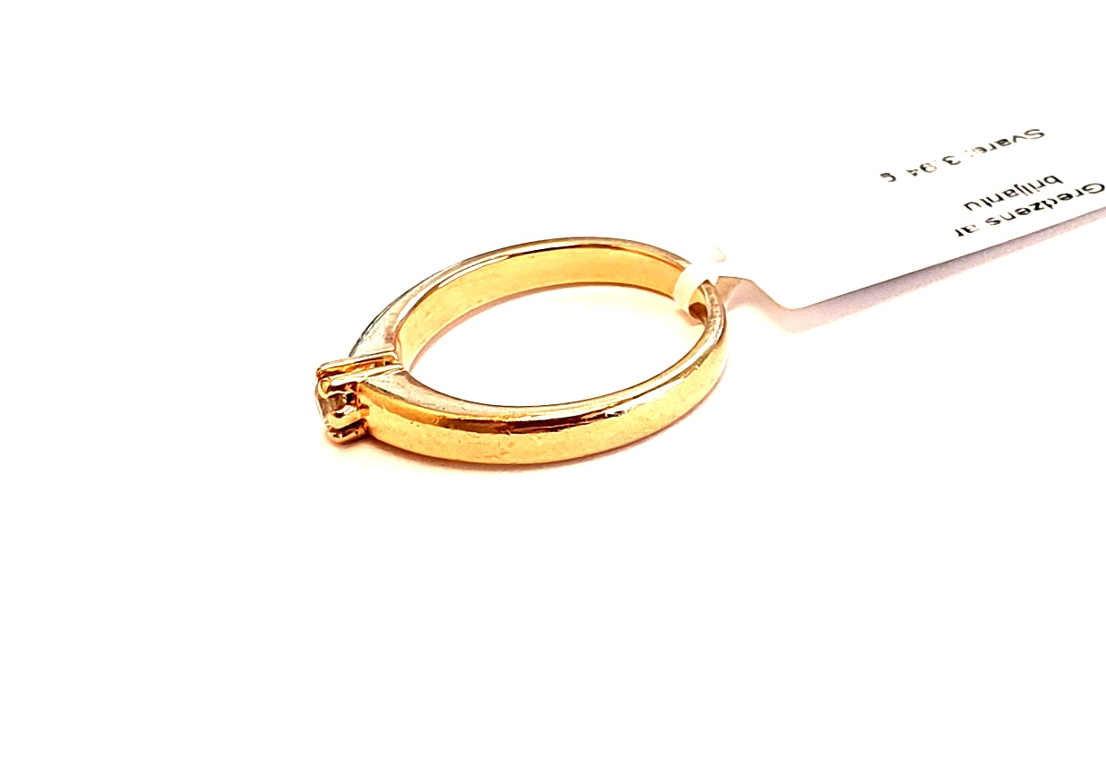 Gredzens ar briljantu (0.15 ct)  12331-0651