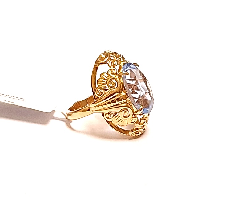 Gredzens ar krāsotu kvarcu 1820-3053