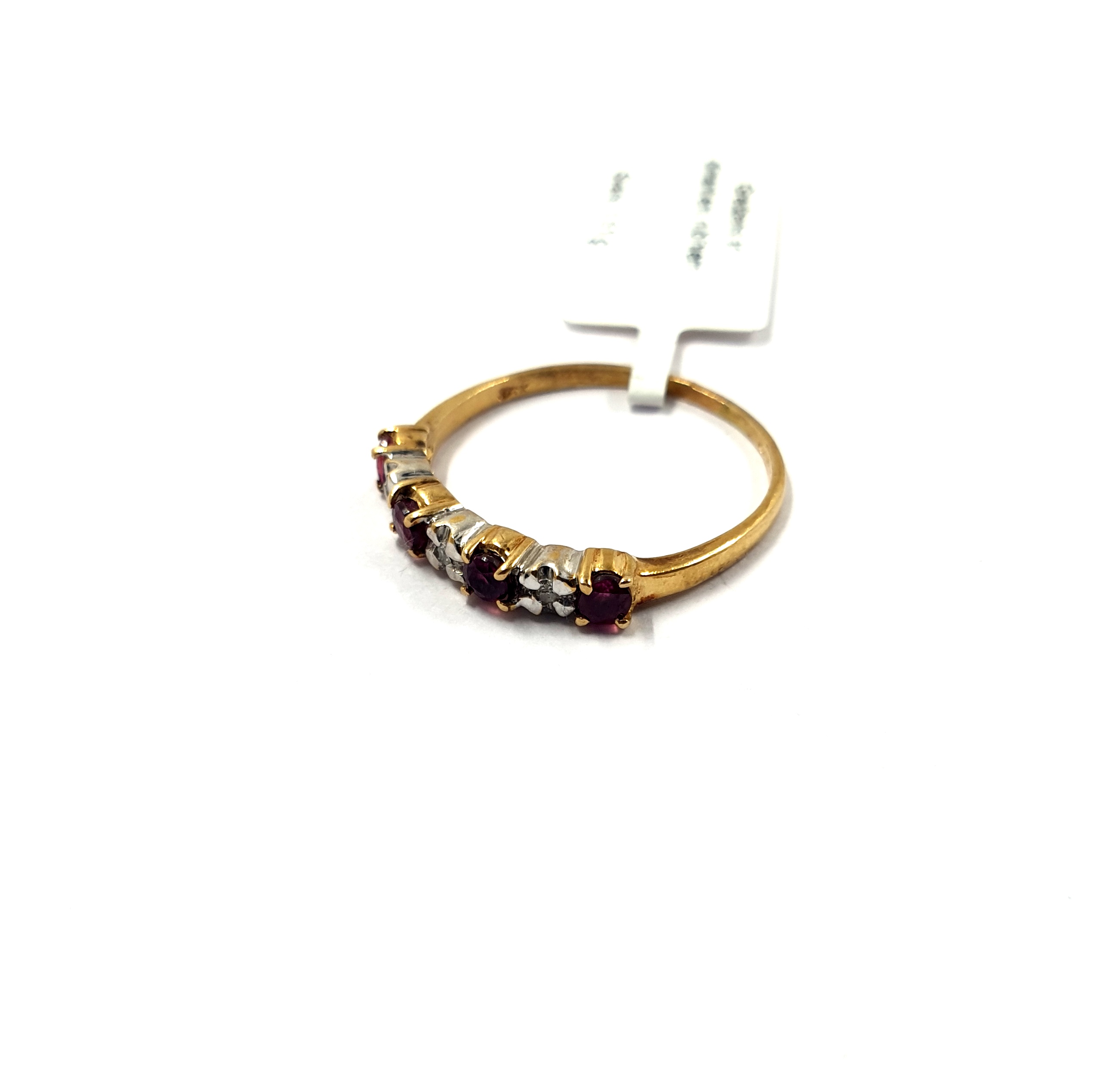 Gredzens ar dimantiem (0.06ct) un rubīniem (0.06ct) 23993-1251