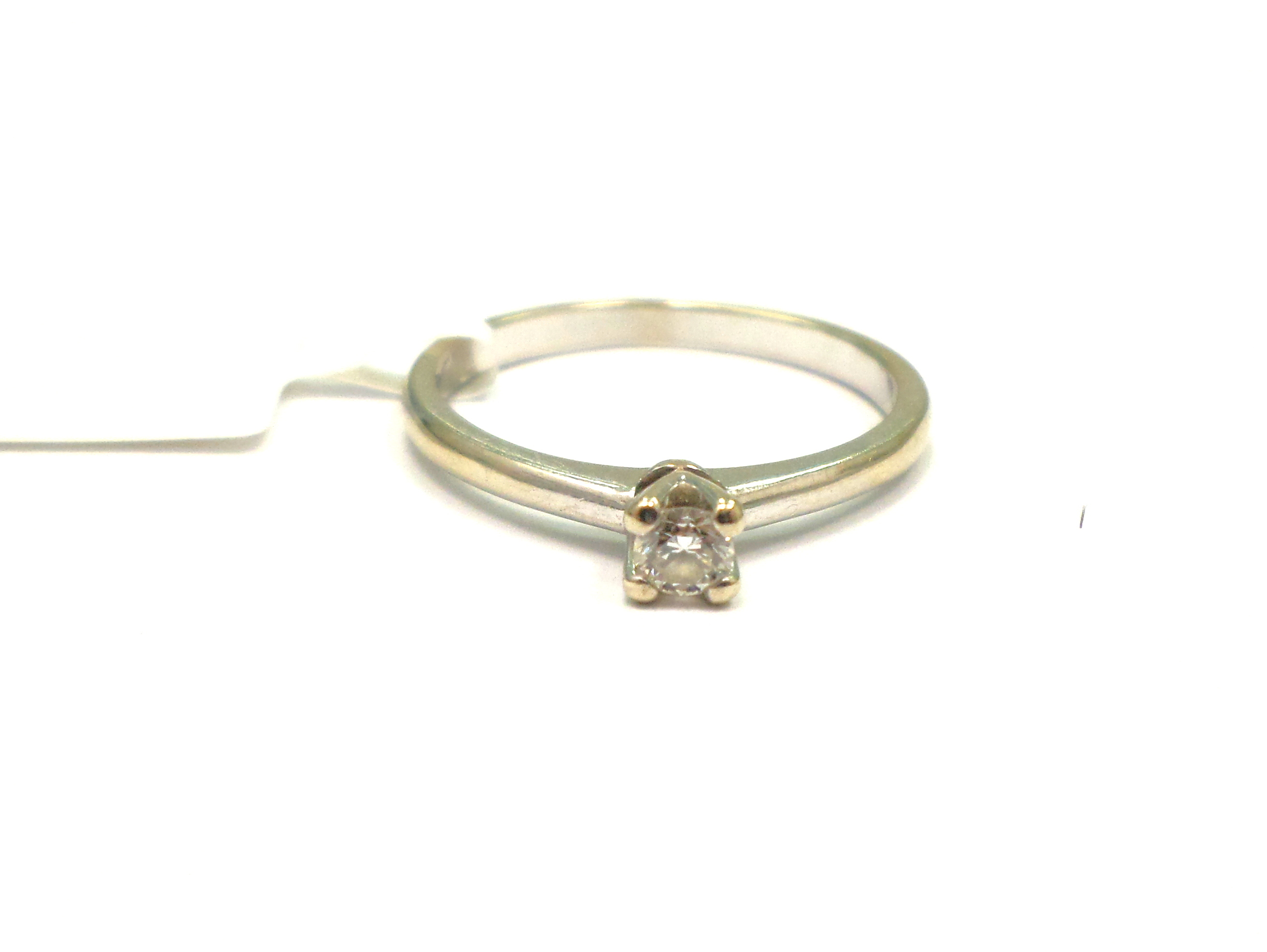 Gredzens ar briljantu (0.14 ct) 130-1763