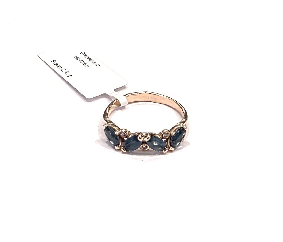 Gredzens  ar topāziem 9181-1451