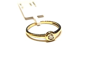 Gredzens ar briljantu (0.06 ct) 840-1163