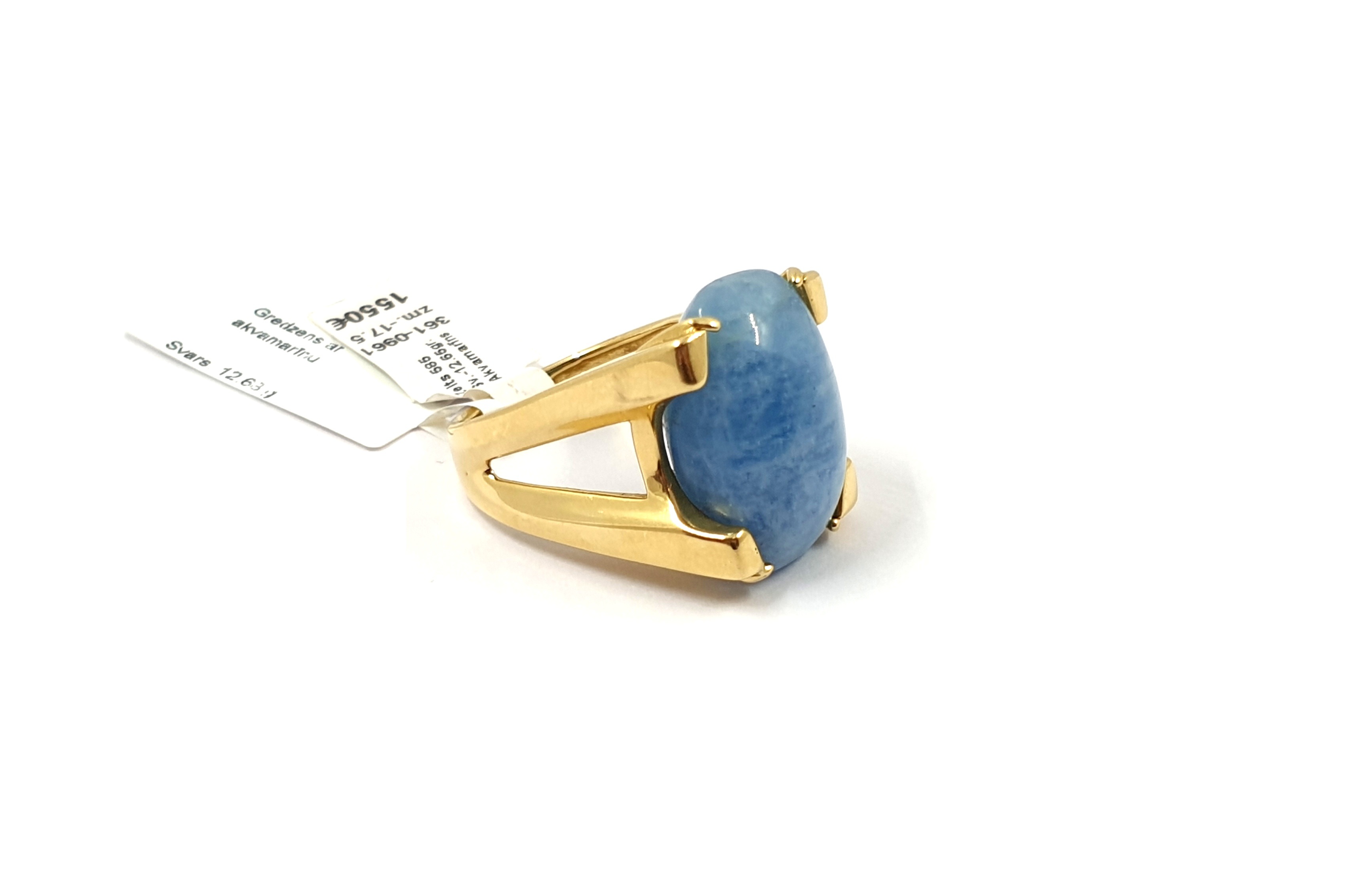 Gredzens ar akvamarīnu 361-0961